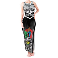 Custom Papua New Guinea Rugby Tank Maxi Dress Mendi Muruks PNG Polynesian Pattern - Wonder Print Shop