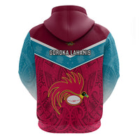 Papua New Guinea Rugby Hoodie Goroka Lahanis PNG Polynesian Pattern - Wonder Print Shop