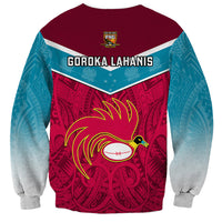 Papua New Guinea Rugby Sweatshirt Goroka Lahanis PNG Polynesian Pattern - Wonder Print Shop