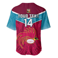 Custom Papua New Guinea Rugby Baseball Jersey Goroka Lahanis PNG Polynesian Pattern - Wonder Print Shop