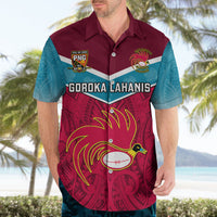 Custom Papua New Guinea Rugby Hawaiian Shirt Goroka Lahanis PNG Polynesian Pattern - Wonder Print Shop