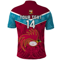 Custom Papua New Guinea Rugby Polo Shirt Goroka Lahanis PNG Polynesian Pattern - Wonder Print Shop