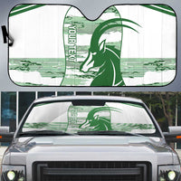 Zimbabwe Rugby Custom Auto Sun Shade Come On Sables White Version - Wonder Print Shop