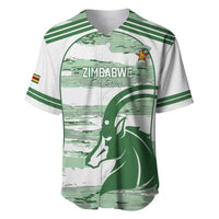 Zimbabwe Rugby Custom Baseball Jersey Come On Sables White Version - Wonder Print Shop