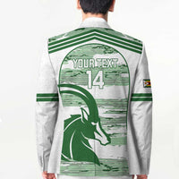 Zimbabwe Rugby Custom Blazer Come On Sables White Version - Wonder Print Shop