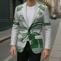 Zimbabwe Rugby Custom Blazer Come On Sables White Version - Wonder Print Shop