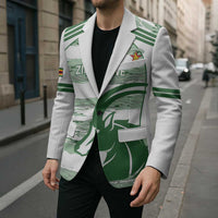 Zimbabwe Rugby Custom Blazer Come On Sables White Version - Wonder Print Shop