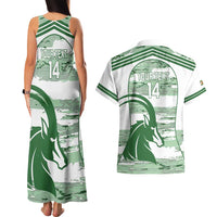 Zimbabwe Rugby Custom Couples Matching Tank Maxi Dress and Hawaiian Shirt Come On Sables White Version - Wonder Print Shop