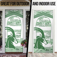 Zimbabwe Rugby Custom Door Cover Come On Sables White Version - Wonder Print Shop