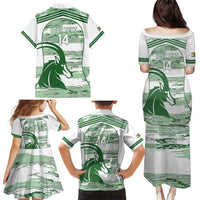 Zimbabwe Rugby Custom Family Matching Puletasi and Hawaiian Shirt Come On Sables White Version - Wonder Print Shop