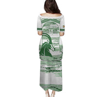 Zimbabwe Rugby Custom Family Matching Puletasi and Hawaiian Shirt Come On Sables White Version - Wonder Print Shop