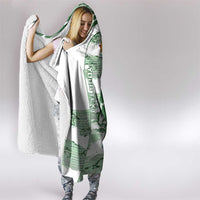 Zimbabwe Rugby Custom Hooded Blanket Come On Sables White Version - Wonder Print Shop