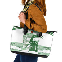 Zimbabwe Rugby Custom Leather Tote Bag Come On Sables White Version - Wonder Print Shop