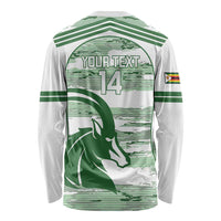 Zimbabwe Rugby Custom Long Sleeve Shirt Come On Sables White Version - Wonder Print Shop