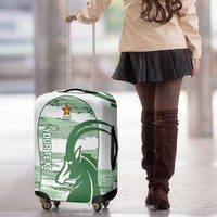 Zimbabwe Rugby Custom Luggage Cover Come On Sables White Version - Wonder Print Shop