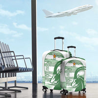 Zimbabwe Rugby Custom Luggage Cover Come On Sables White Version - Wonder Print Shop