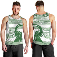 Zimbabwe Rugby Custom Men Tank Top Come On Sables White Version - Wonder Print Shop