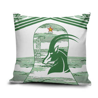 Zimbabwe Rugby Custom Pillow Cover Come On Sables White Version - Wonder Print Shop