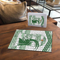 Zimbabwe Rugby Custom Puzzle Come On Sables White Version - Wonder Print Shop