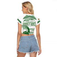 Zimbabwe Rugby Custom Raglan Cropped T Shirt Come On Sables White Version - Wonder Print Shop