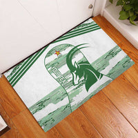Zimbabwe Rugby Custom Rubber Doormat Come On Sables White Version - Wonder Print Shop