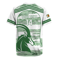 Zimbabwe Rugby Custom Rugby Jersey Come On Sables White Version - Wonder Print Shop