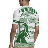 Zimbabwe Rugby Custom Rugby Jersey Come On Sables White Version - Wonder Print Shop