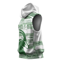 Zimbabwe Rugby Custom Sleeveless Hoodie Come On Sables White Version - Wonder Print Shop