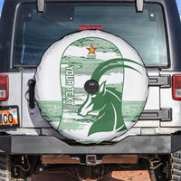 Zimbabwe Rugby Custom Spare Tire Cover Come On Sables White Version - Wonder Print Shop