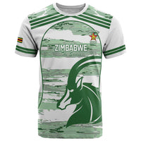 Zimbabwe Rugby Custom T Shirt Come On Sables White Version - Wonder Print Shop