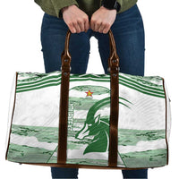 Zimbabwe Rugby Custom Travel Bag Come On Sables White Version - Wonder Print Shop