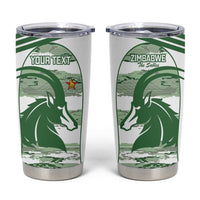 Zimbabwe Rugby Custom Tumbler Cup Come On Sables White Version - Wonder Print Shop
