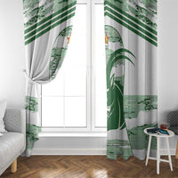 Zimbabwe Rugby Custom Window Curtain Come On Sables White Version - Wonder Print Shop