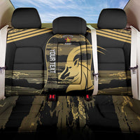 Zimbabwe Rugby Custom Back Car Seat Cover Come On Sables Gold Black Version - Wonder Print Shop