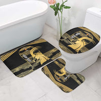 Zimbabwe Rugby Custom Bathroom Set Come On Sables Gold Black Version - Wonder Print Shop