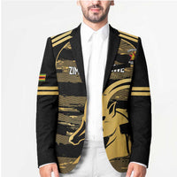 Zimbabwe Rugby Custom Blazer Come On Sables Gold Black Version - Wonder Print Shop