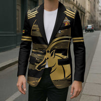 Zimbabwe Rugby Custom Blazer Come On Sables Gold Black Version - Wonder Print Shop