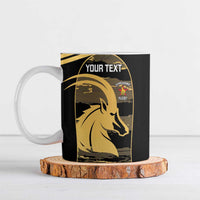 Zimbabwe Rugby Custom Ceramic Mug Come On Sables Gold Black Version - Wonder Print Shop