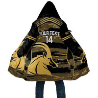 Zimbabwe Rugby Custom Cloak Come On Sables Gold Black Version - Wonder Print Shop