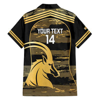 Zimbabwe Rugby Custom Family Matching Puletasi and Hawaiian Shirt Come On Sables Gold Black Version - Wonder Print Shop