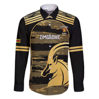 Zimbabwe Rugby Custom Family Matching Summer Maxi Dress and Hawaiian Shirt Come On Sables Gold Black Version - Wonder Print Shop
