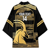 Zimbabwe Rugby Custom Kimono Come On Sables Gold Black Version - Wonder Print Shop