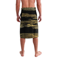 Zimbabwe Rugby Custom Lavalava Come On Sables Gold Black Version - Wonder Print Shop