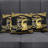 Zimbabwe Rugby Custom Pillow Cover Come On Sables Gold Black Version - Wonder Print Shop