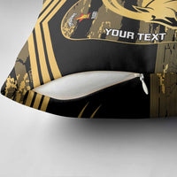 Zimbabwe Rugby Custom Pillow Cover Come On Sables Gold Black Version - Wonder Print Shop