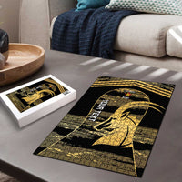 Zimbabwe Rugby Custom Puzzle Come On Sables Gold Black Version - Wonder Print Shop