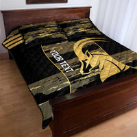 Zimbabwe Rugby Custom Quilt Bed Set Come On Sables Gold Black Version - Wonder Print Shop