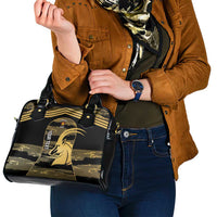 Zimbabwe Rugby Custom Shoulder Handbag Come On Sables Gold Black Version - Wonder Print Shop