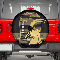 Zimbabwe Rugby Custom Spare Tire Cover Come On Sables Gold Black Version - Wonder Print Shop