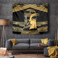 Zimbabwe Rugby Custom Tapestry Come On Sables Gold Black Version - Wonder Print Shop